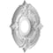 Ekena Millwork Attica PVC Medallion (Canopies up to 5"), 13"OD x 3 1/2"ID x 3/4"P, UltraCover Satin Blossom White CMP13ATGBW - alternate 2